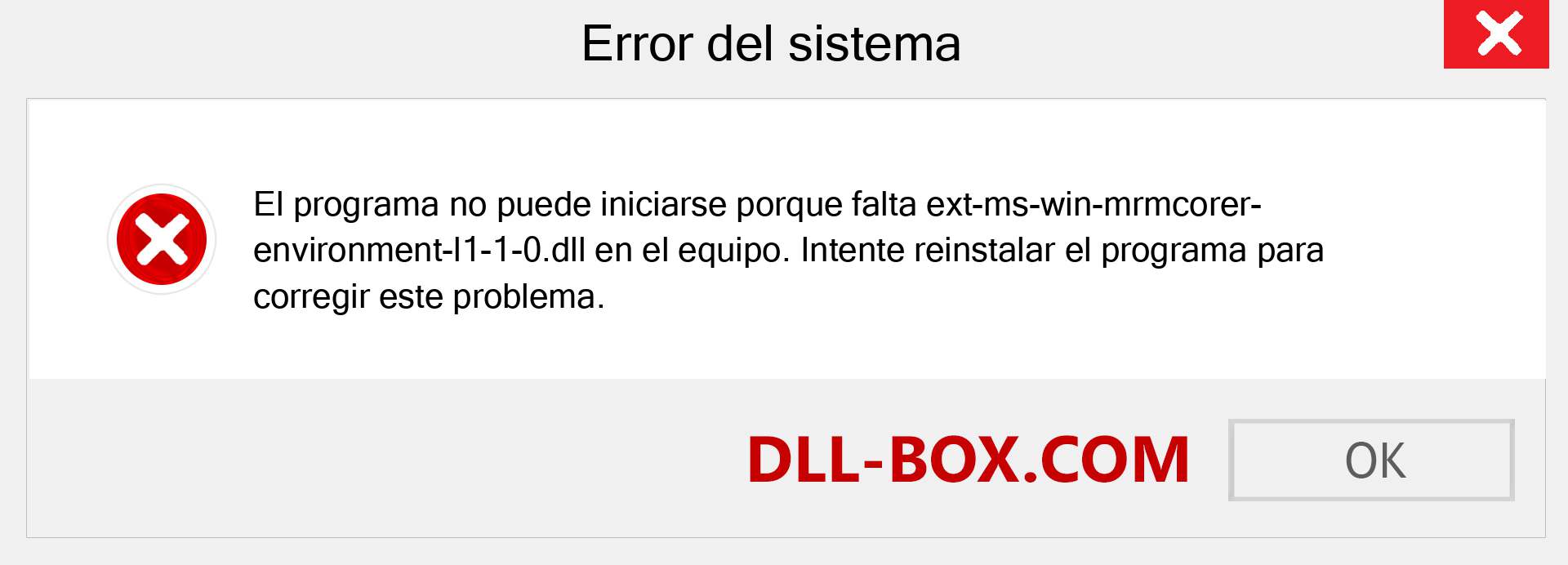 ¿Falta el archivo ext-ms-win-mrmcorer-environment-l1-1-0.dll ?. Descargar para Windows 7, 8, 10 - Corregir ext-ms-win-mrmcorer-environment-l1-1-0 dll Missing Error en Windows, fotos, imágenes